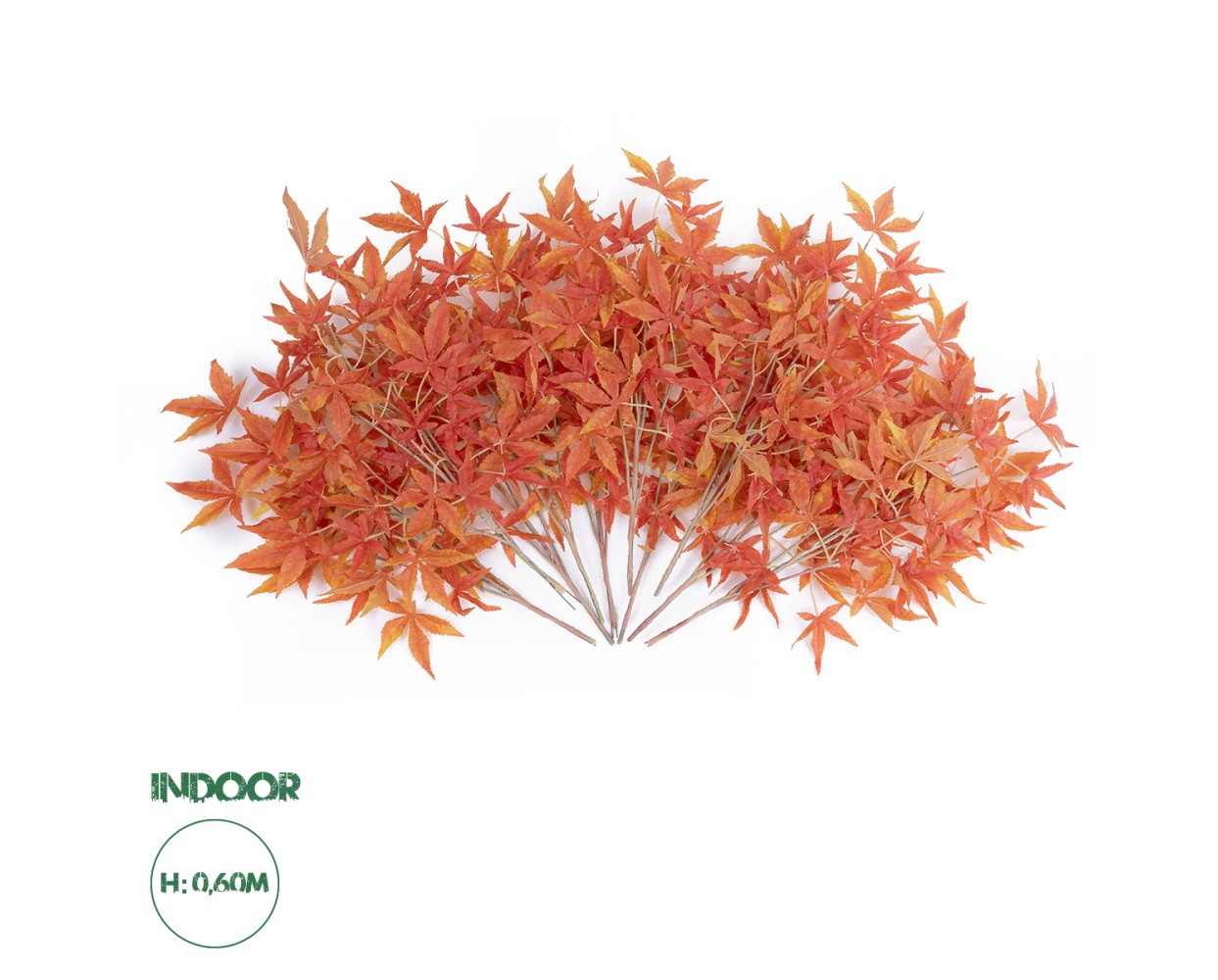 GloboStar® Artificial Garden MAPLE BRANCH 20230 10 x Τεχνητά Διακοσμητικά Κλαδία Σφένδαμου Π55 x Υ60cm