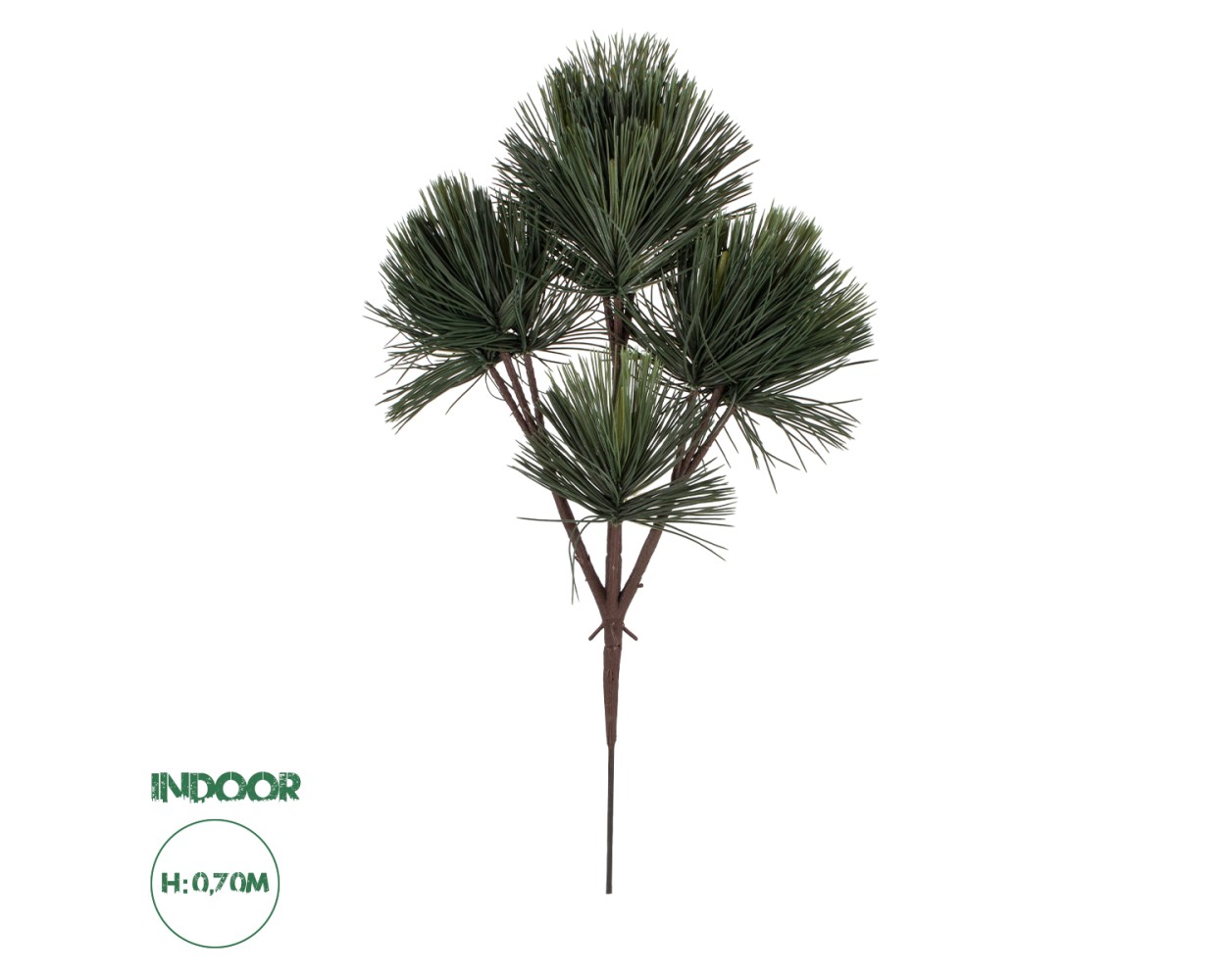 GloboStar® Artificial Garden PINUS MASSONIANA BRANCH 20219 Τεχνητό Διακοσμητικό Κλαδί Πεύκου Π50 x Υ70cm