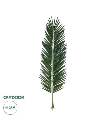 GloboStar® Artificial Garden ARECA PALM LEAF 20182 - Τεχνητό Διακοσμητικό Φύλο Φοινικόδεντρου Αρέκα Π95 x Υ280cm