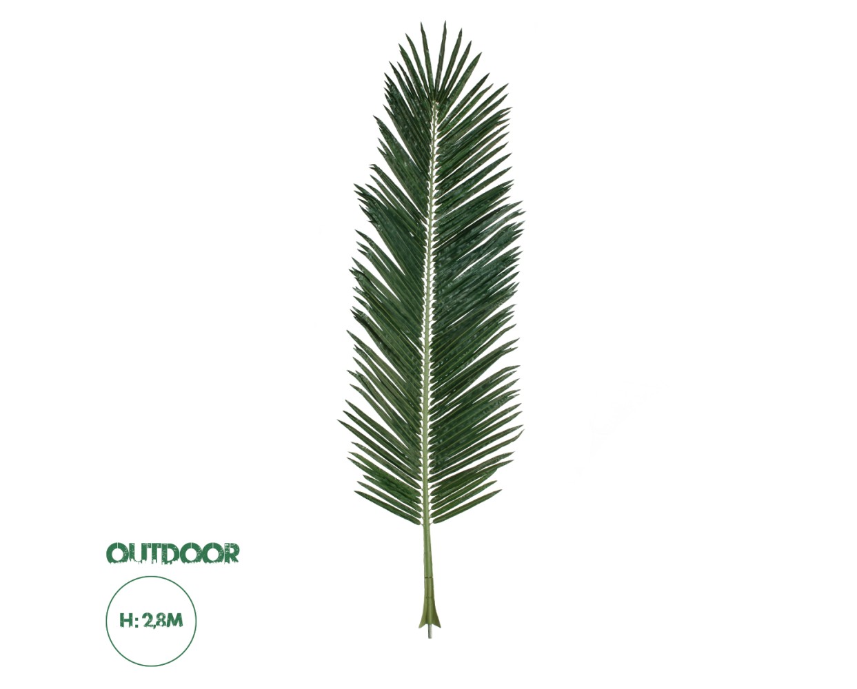 GloboStar® Artificial Garden ARECA PALM LEAF 20182 - Τεχνητό Διακοσμητικό Φύλο Φοινικόδεντρου Αρέκα Π95 x Υ280cm