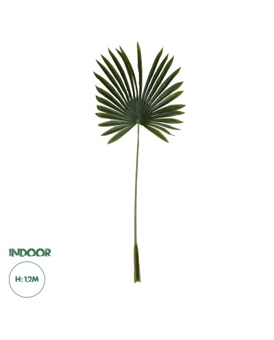 GloboStar® Artificial Garden SERENOA PALM LEAF 20173 Τεχνητό Διακοσμητικό Φύλο Φοινικόδεντρου Σερενόα Βεντάλια Π47 x Υ120cm