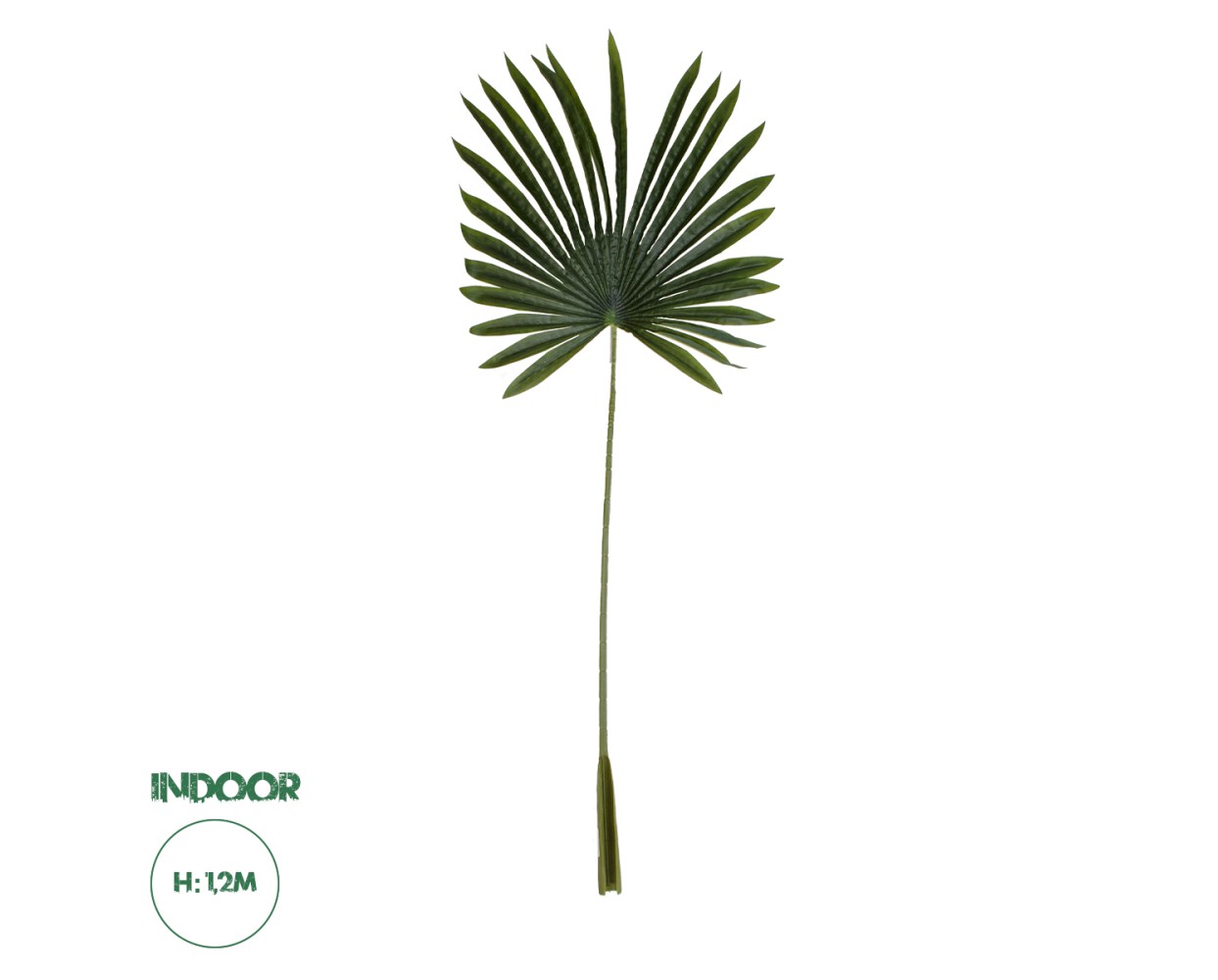 GloboStar® Artificial Garden SERENOA PALM LEAF 20173 Τεχνητό Διακοσμητικό Φύλο Φοινικόδεντρου Σερενόα Βεντάλια Π47 x Υ120cm