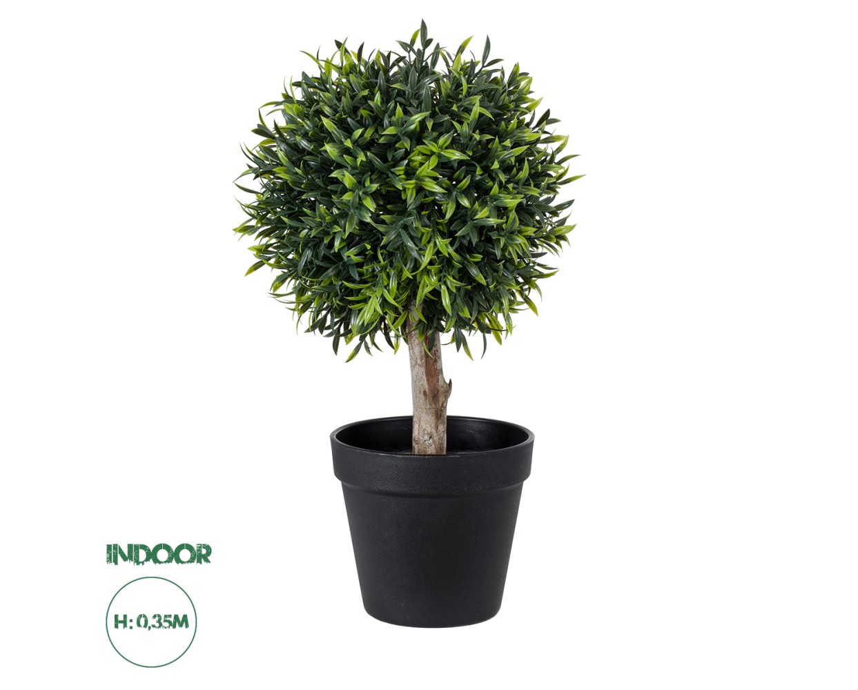 GloboStar® Artificial Garden FICUS BENJAMINA TREE 20397 Τεχνητό Διακοσμητικό Φυτό Φίκος Μπενζαμίνη Υ35cm