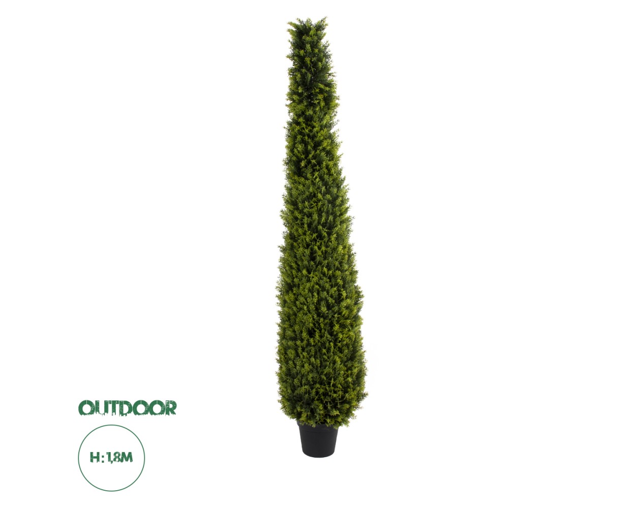 GloboStar® Artificial Garden CYPRESSUS SEMPERVIRENS 20396 Τεχνητό Διακοσμητικό Φυτό Μεσογειακό Κυπαρίσσι Υ180cm