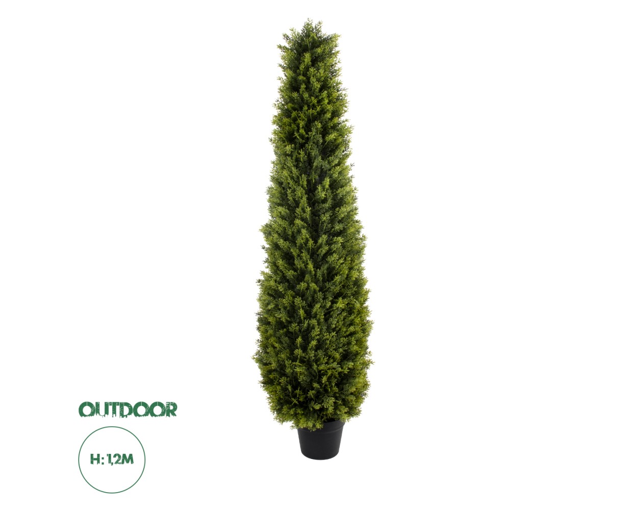 GloboStar® Artificial Garden CYPRESSUS SEMPERVIRENS 20394 Τεχνητό Διακοσμητικό Φυτό Μεσογειακό Κυπαρίσσι Υ120cm