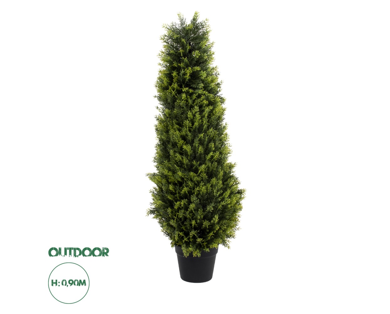 GloboStar® Artificial Garden CYPRESSUS SEMPERVIRENS 20393 Τεχνητό Διακοσμητικό Φυτό Μεσογειακό Κυπαρίσσι Υ90cm