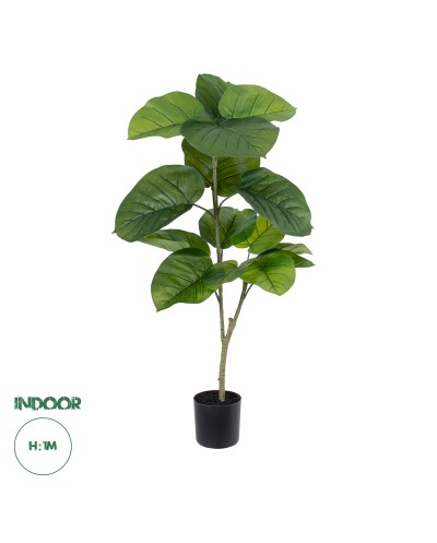 GloboStar® Artificial Garden FICUS RELIGIOSA TREE 20377 Τεχνητό Διακοσμητικό Φυτό Ιερή Συκή Υ100cm