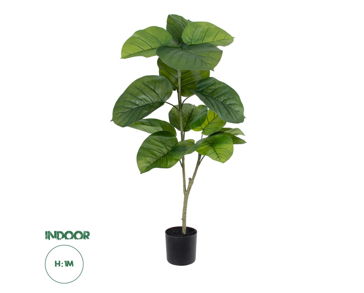 GloboStar® Artificial Garden FICUS RELIGIOSA TREE 20377 Τεχνητό Διακοσμητικό Φυτό Ιερή Συκή Υ100cm