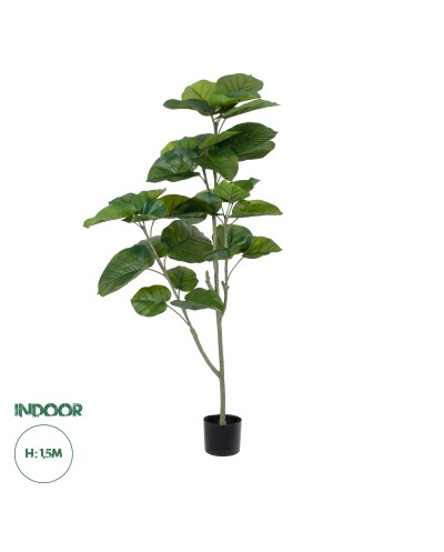 GloboStar® Artificial Garden FICUS RELIGIOSA TREE 20378 Τεχνητό Διακοσμητικό Φυτό Ιερή Συκή Υ150cm