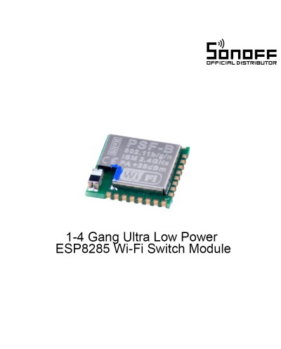 GloboStar® 80111 SONOFF PSF-B-2C ESP8285 Wi-Fi 2.4GHz Switch Module 2 Way