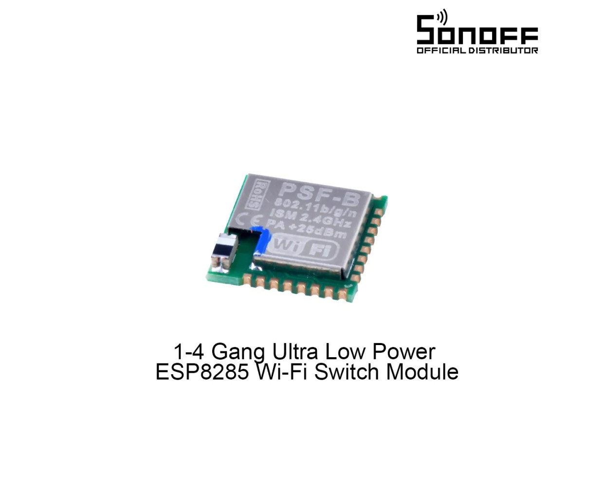 GloboStar® 80111 SONOFF PSF-B-2C ESP8285 Wi-Fi 2.4GHz Switch Module 2 Way