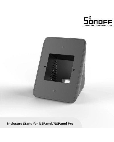 GloboStar® 80075 SONOFF StandB Enclosure Stand for NSPanel Pro or NSPanel Black - Βάση για NSPanel Pro η NSPanel Μαύρο