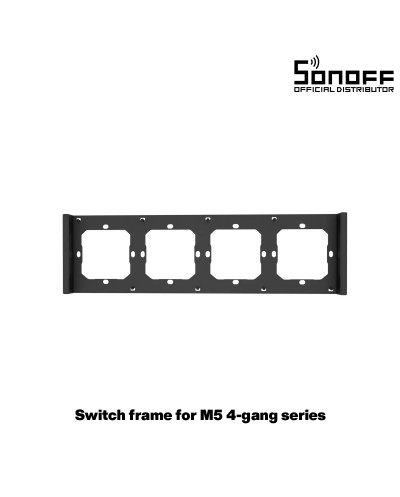 GloboStar® 80086 SONOFF SwitchMan M5-80 Wall Frame 4 Way - L29.9 X W8.6 X H1.48CM