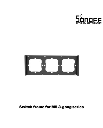 GloboStar® 80085 SONOFF SwitchMan M5-80 Wall Frame 3 Way - L22.8 X W8.6 X H1.48CM