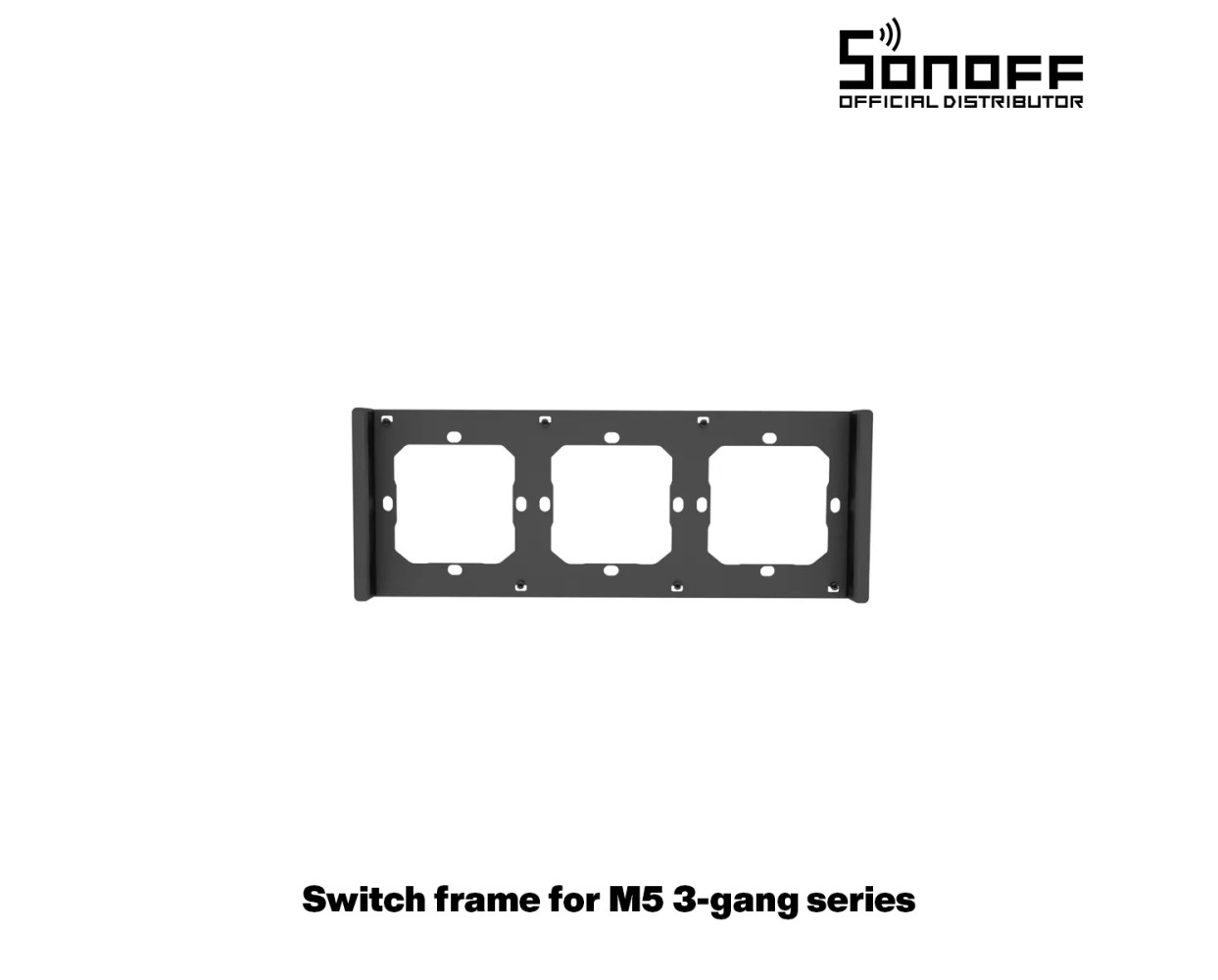 GloboStar® 80085 SONOFF SwitchMan M5-80 Wall Frame 3 Way - L22.8 X W8.6 X H1.48CM