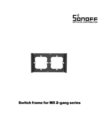 GloboStar® 80084 SONOFF SwitchMan M5-80 Wall Frame 2 Way - L15.7 X W8.6 X H1.48CM