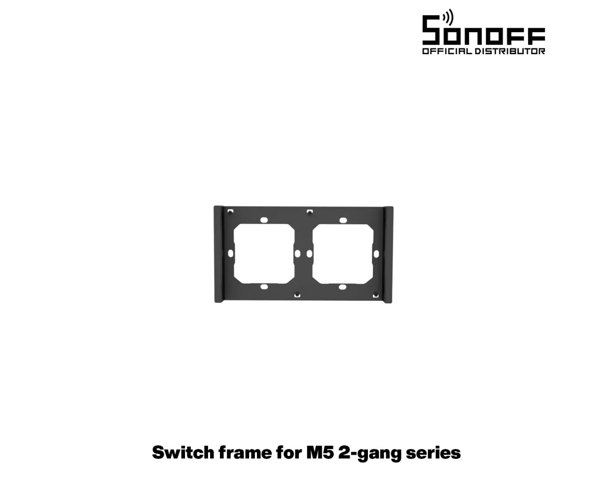 GloboStar® 80084 SONOFF SwitchMan M5-80 Wall Frame 2 Way - L15.7 X W8.6 X H1.48CM