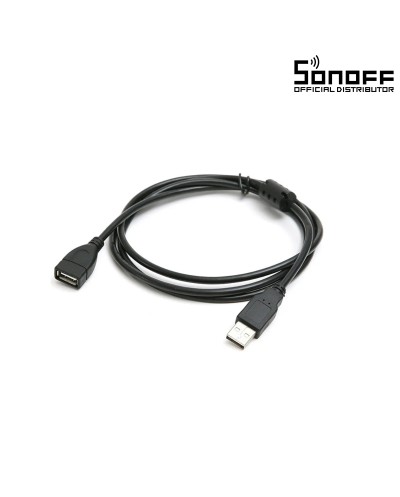 GloboStar® 80104 SONOFF USB Male to Female Extension Cable 2.0 Cable Length 150cm