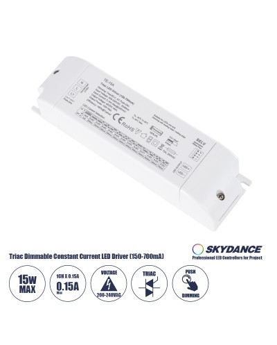 GloboStar® 73133 TE-15A SKYDANCE AC Triac Dimmable Constant