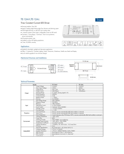 GloboStar® 73132 TE-12A-L SKYDANCE AC Triac Dimmable