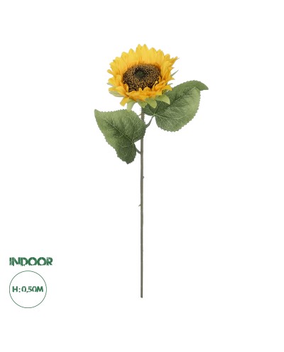 GloboStar® Artificial Garden YELLOW SUNFLOWER  BRANCH 21212