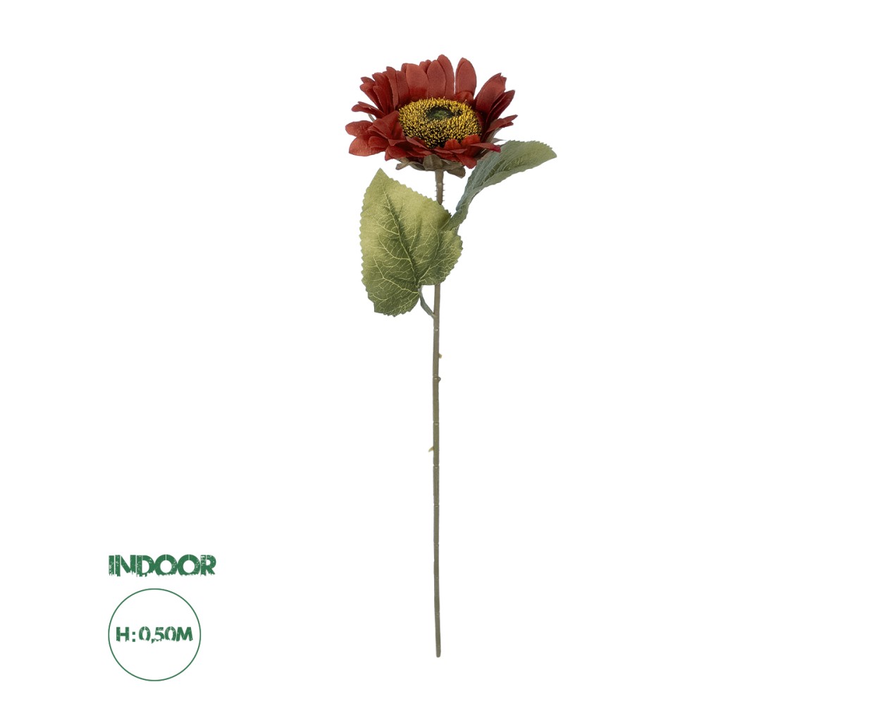 GloboStar® Artificial Garden RED SUNFLOWER  BRANCH 21214