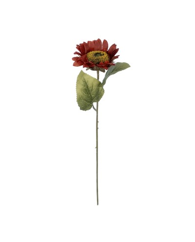 GloboStar® Artificial Garden RED SUNFLOWER  BRANCH 21214