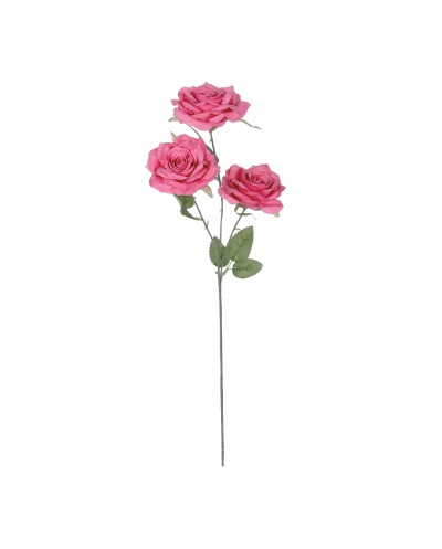 GloboStar® Artificial Garden  HOT PINK ROSE BRANCH 21135