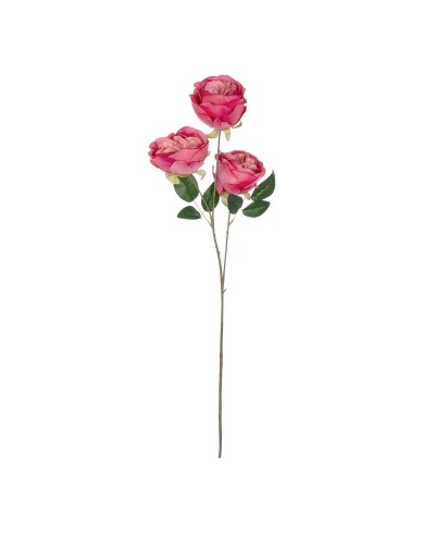 GloboStar® Artificial Garden HOT PINK ROSE BRANCH 21139