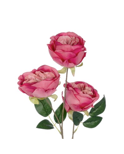 GloboStar® Artificial Garden HOT PINK ROSE BRANCH 21139