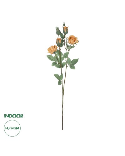 GloboStar® Artificial Garden SALMON ROSE BRANCH 21149