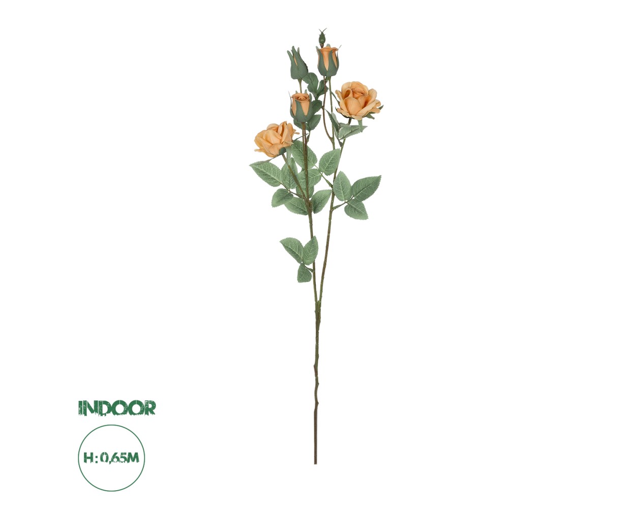 GloboStar® Artificial Garden SALMON ROSE BRANCH 21149