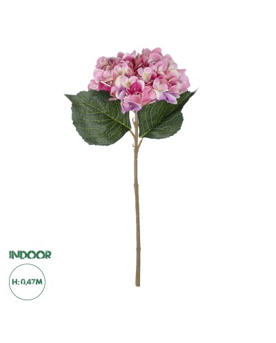 GloboStar® Artificial Garden PINK HYDRANGEA BRANCH 21140