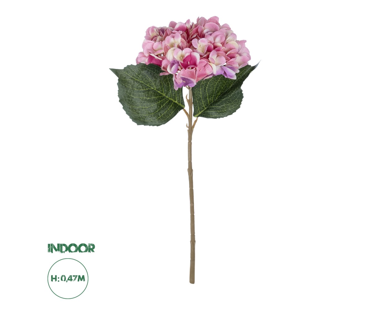 GloboStar® Artificial Garden PINK HYDRANGEA BRANCH 21140