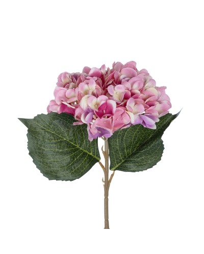 GloboStar® Artificial Garden PINK HYDRANGEA BRANCH 21140