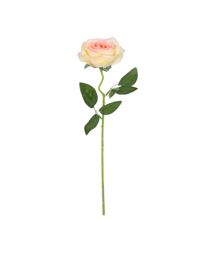 GloboStar® Artificial Garden CHAMPAGNE ROSE BRANCH 21141