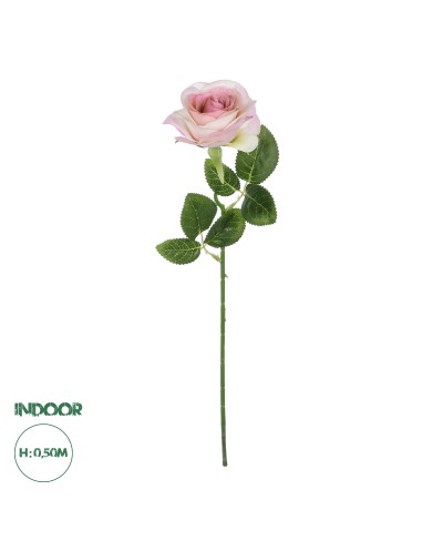 GloboStar® Artificial Garden LIGHT PINK ROSE  BRANCH 21137