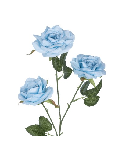 GloboStar® Artificial Garden SKY BLUE CLIMBING ROSE BRANCH