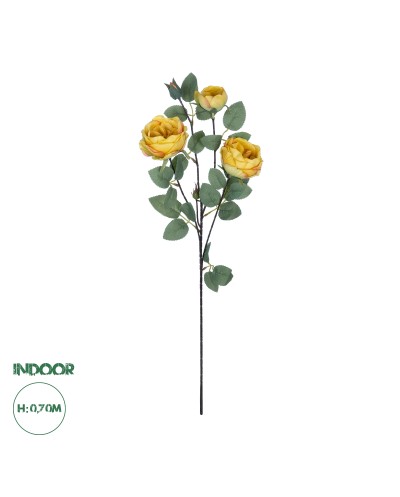 GloboStar® Artificial Garden YELLOW CLIMBING ROSE BRANCH