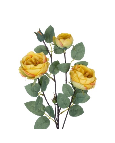 GloboStar® Artificial Garden YELLOW CLIMBING ROSE BRANCH