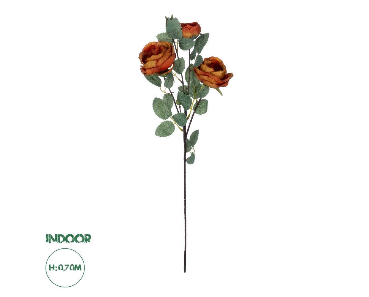 GloboStar® Artificial Garden CORAL RED CLIMBING ROSE BRANCH