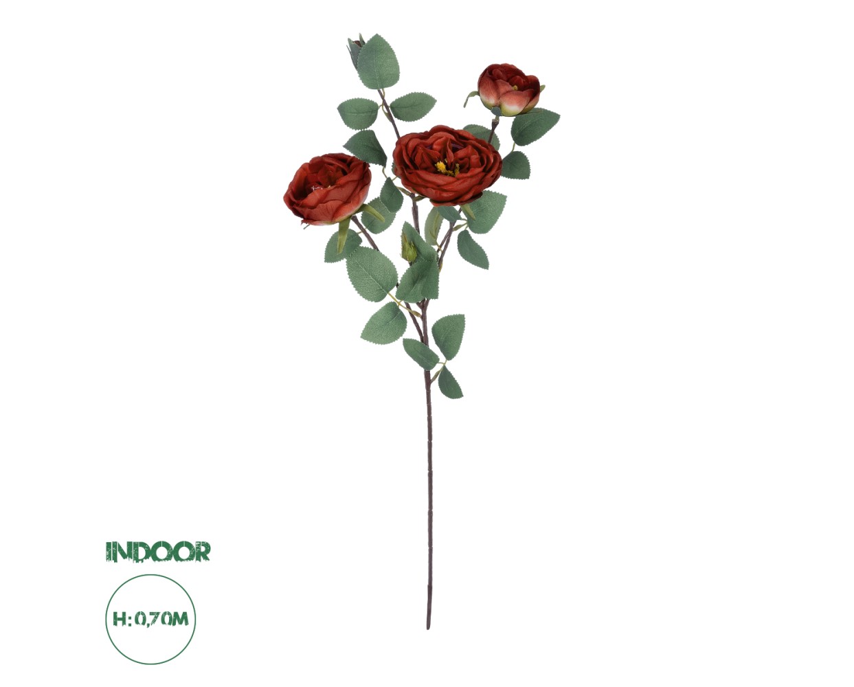 GloboStar® Artificial Garden RED CLIMBING ROSE BRANCH 21182