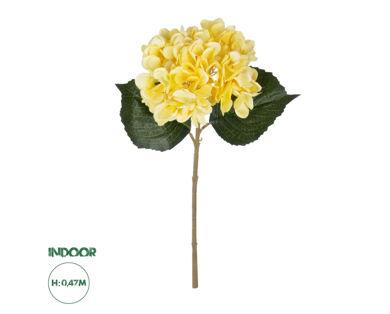 GloboStar® Artificial Garden YELLOW HYDRANGEA BRANCH 21176