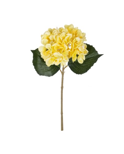 GloboStar® Artificial Garden YELLOW HYDRANGEA BRANCH 21176