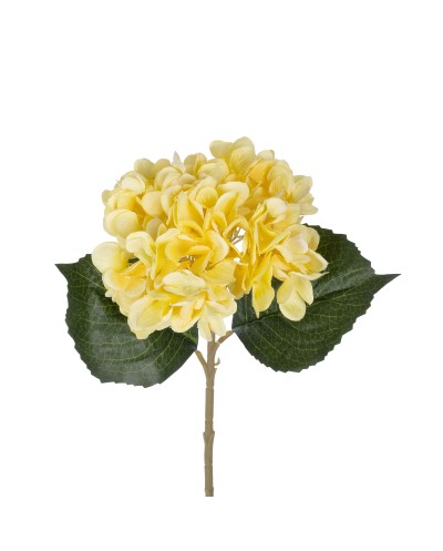 GloboStar® Artificial Garden YELLOW HYDRANGEA BRANCH 21176