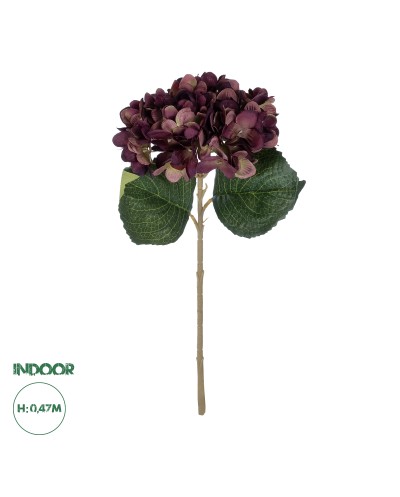 GloboStar® Artificial Garden DARK RED HYDRANGEA BRANCH