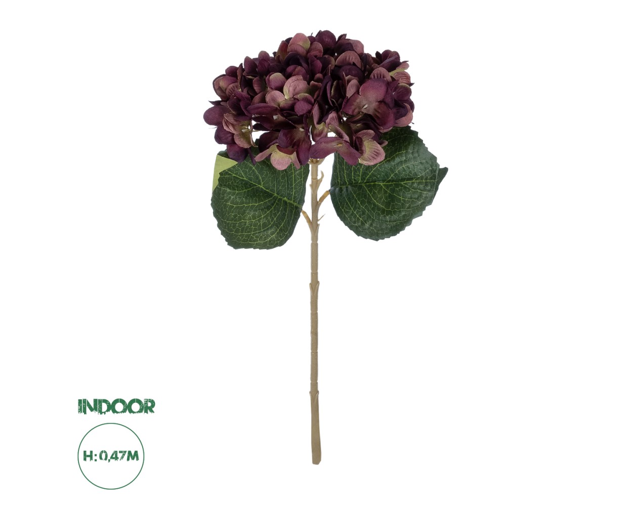 GloboStar® Artificial Garden DARK RED HYDRANGEA BRANCH