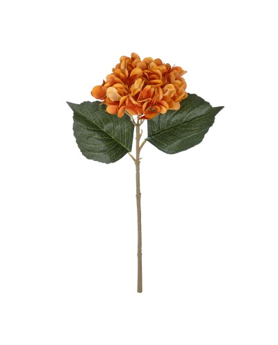 GloboStar® Artificial Garden ORANGE HYDRANGEA BRANCH 21179