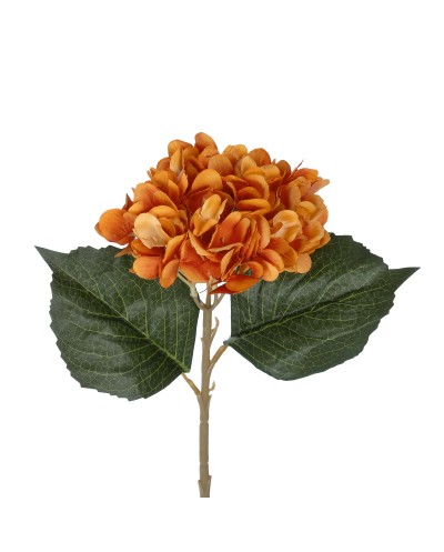 GloboStar® Artificial Garden ORANGE HYDRANGEA BRANCH 21179