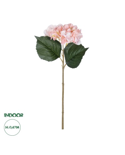 GloboStar® Artificial Garden SALMON HYDRANGEA BRANCH 21175